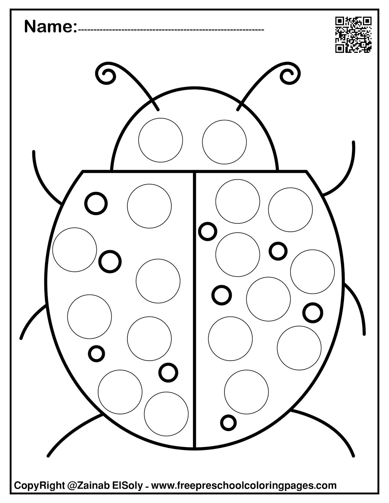 free dot marker printables