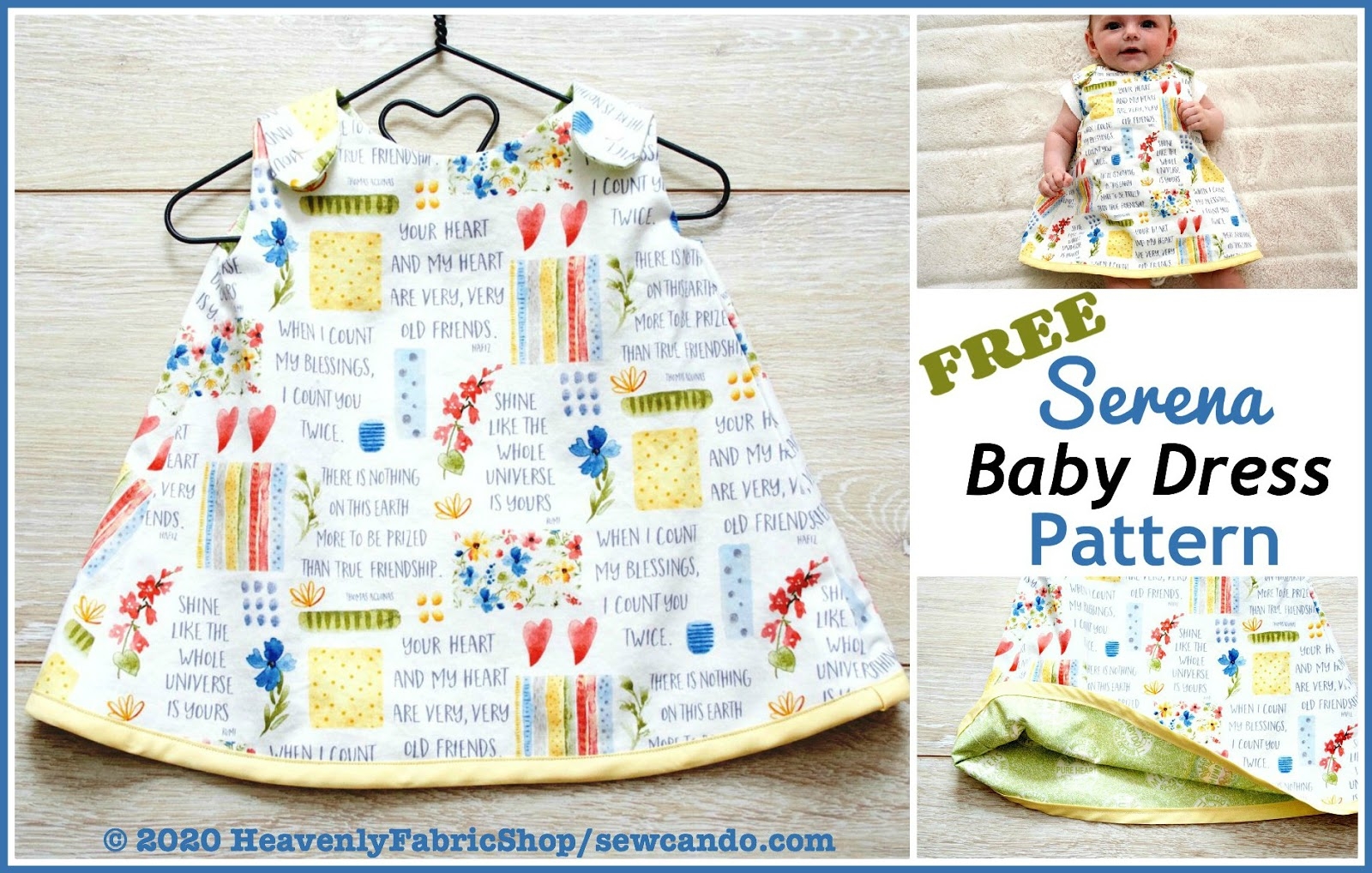 Sew Can Do Back To Sewing FREE Serena Baby Dress Pattern Sew Can Do Back To Sewing FREE Serena Baby Dress Pattern