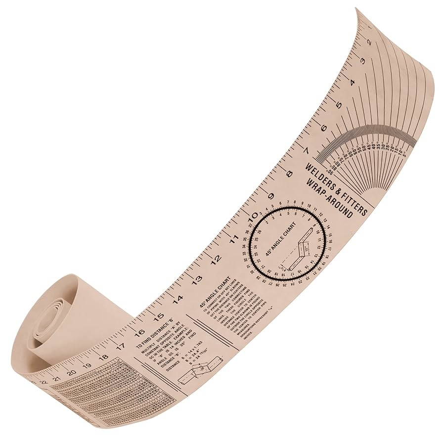 printable wrap around pipe templates