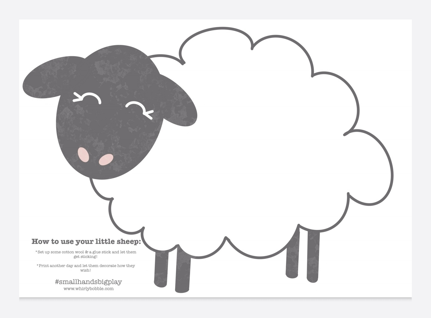 Sheep Sticking Activity FREE PRINTABLE Whirlybobble Parenting U0026 Lifestyle Blog