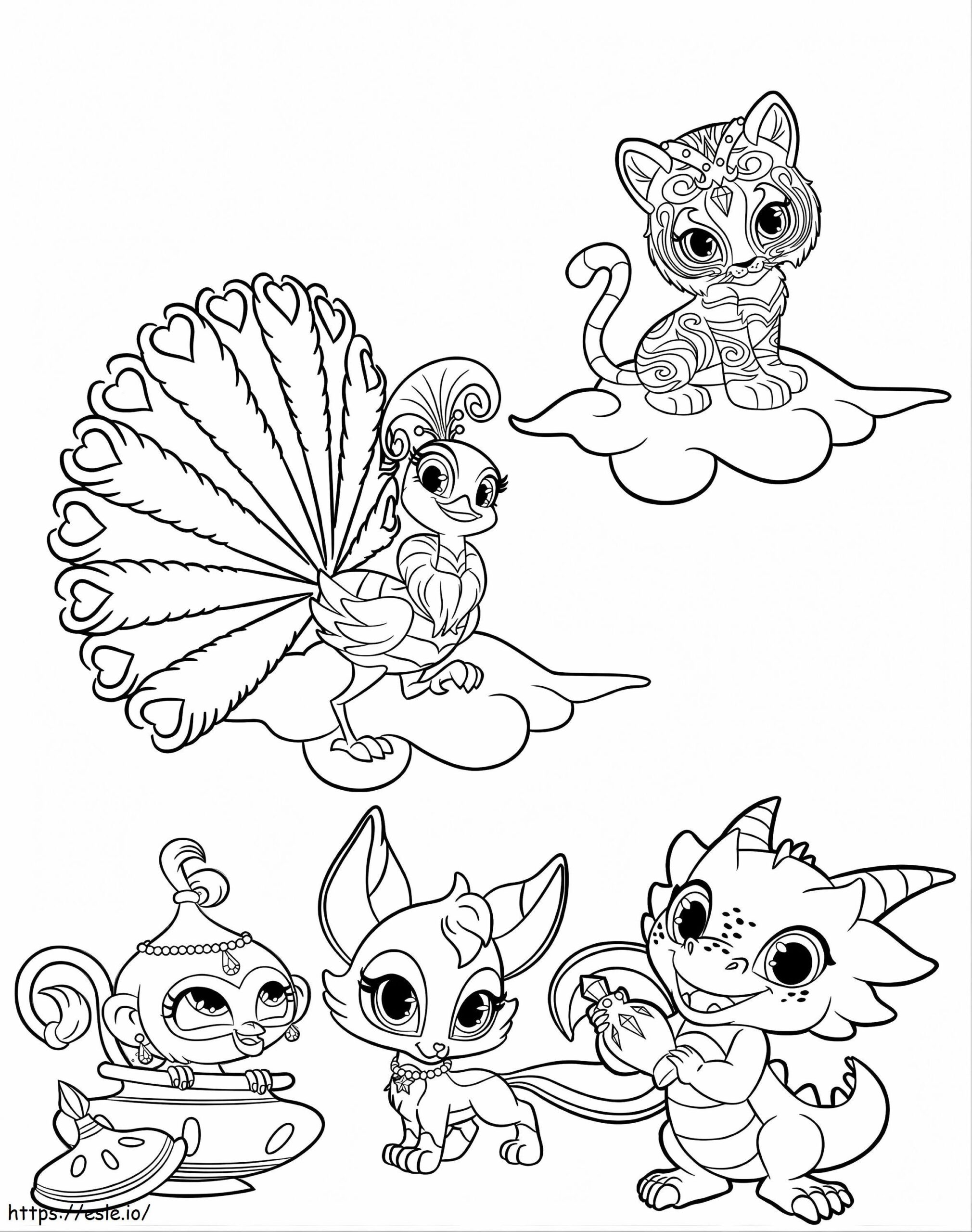  Shimmer And Shine Coloring Book Arts Pages Animals Free Chance The Rapper To Print Gambar Mewarnai
