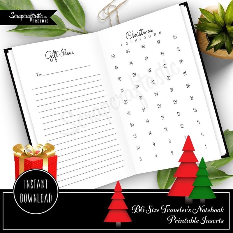 free printable b6 traveler s notebook inserts