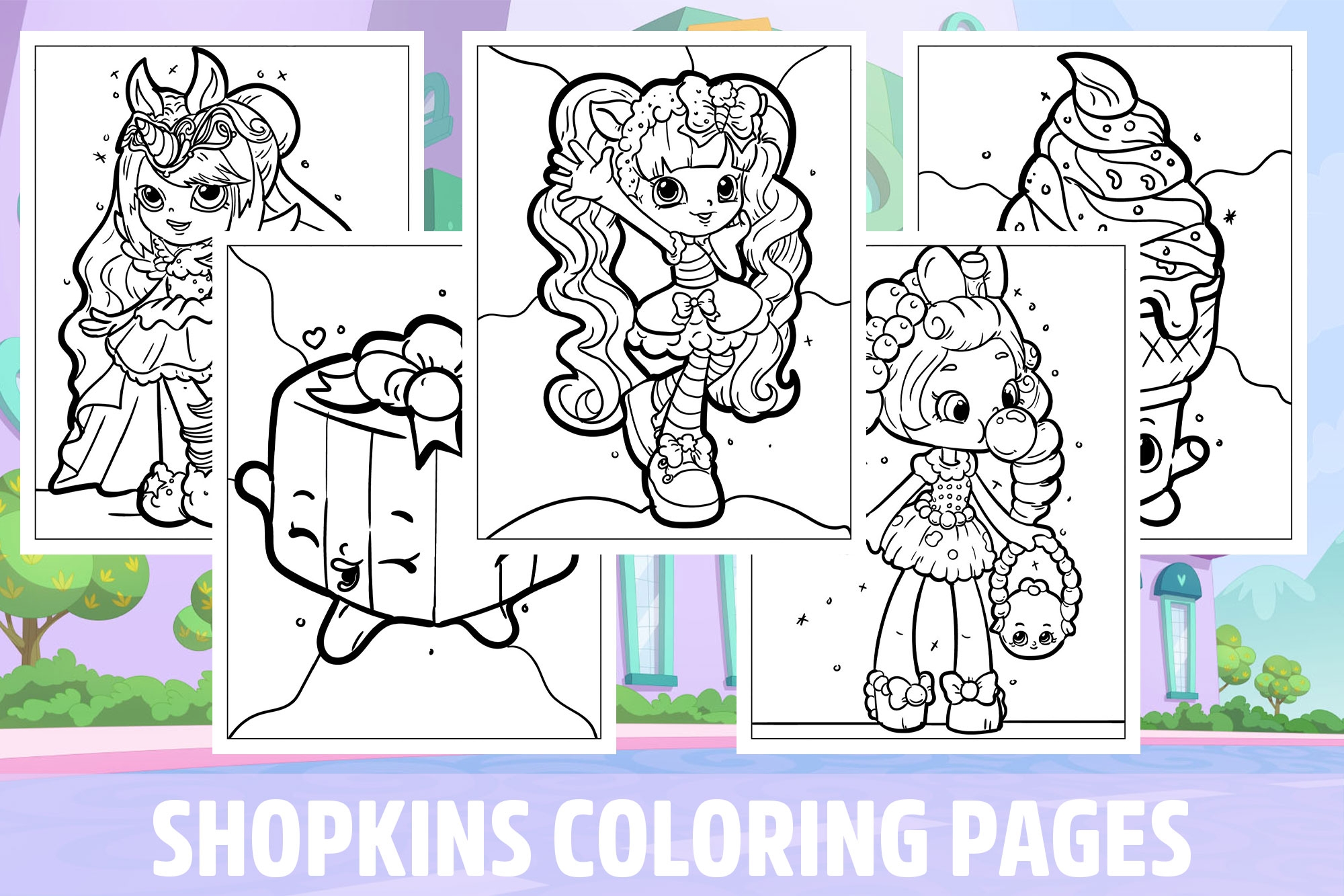 Shopkins Coloring Pages For Kids Girls Boys Teens Birthday 