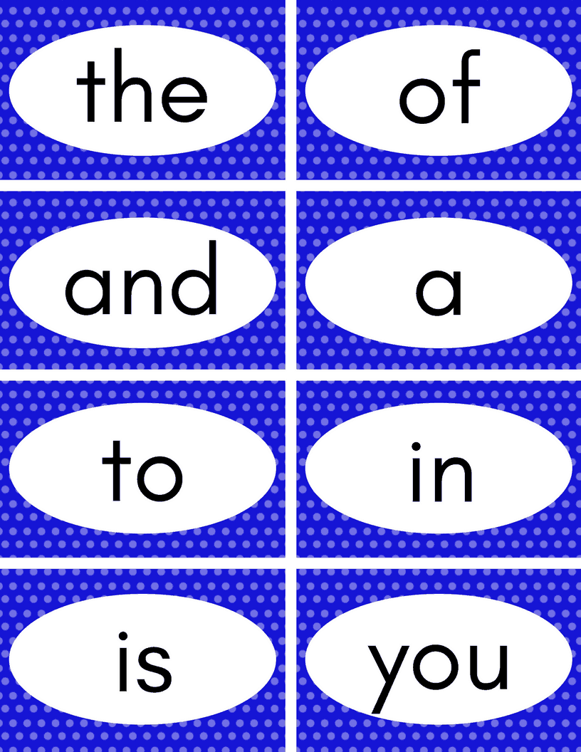 Sight Words Free Printable Flash Cards Kindergarten Dolch Flip Books