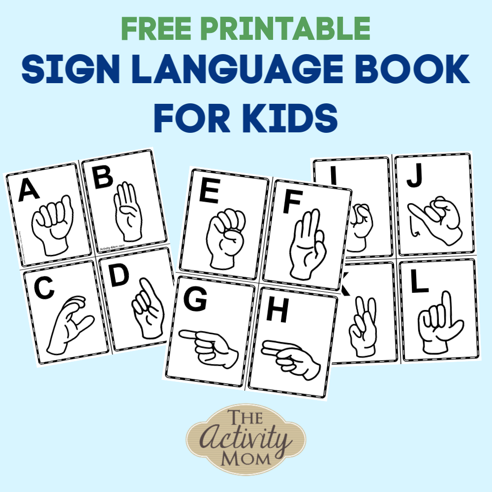 sign language for toddlers printables