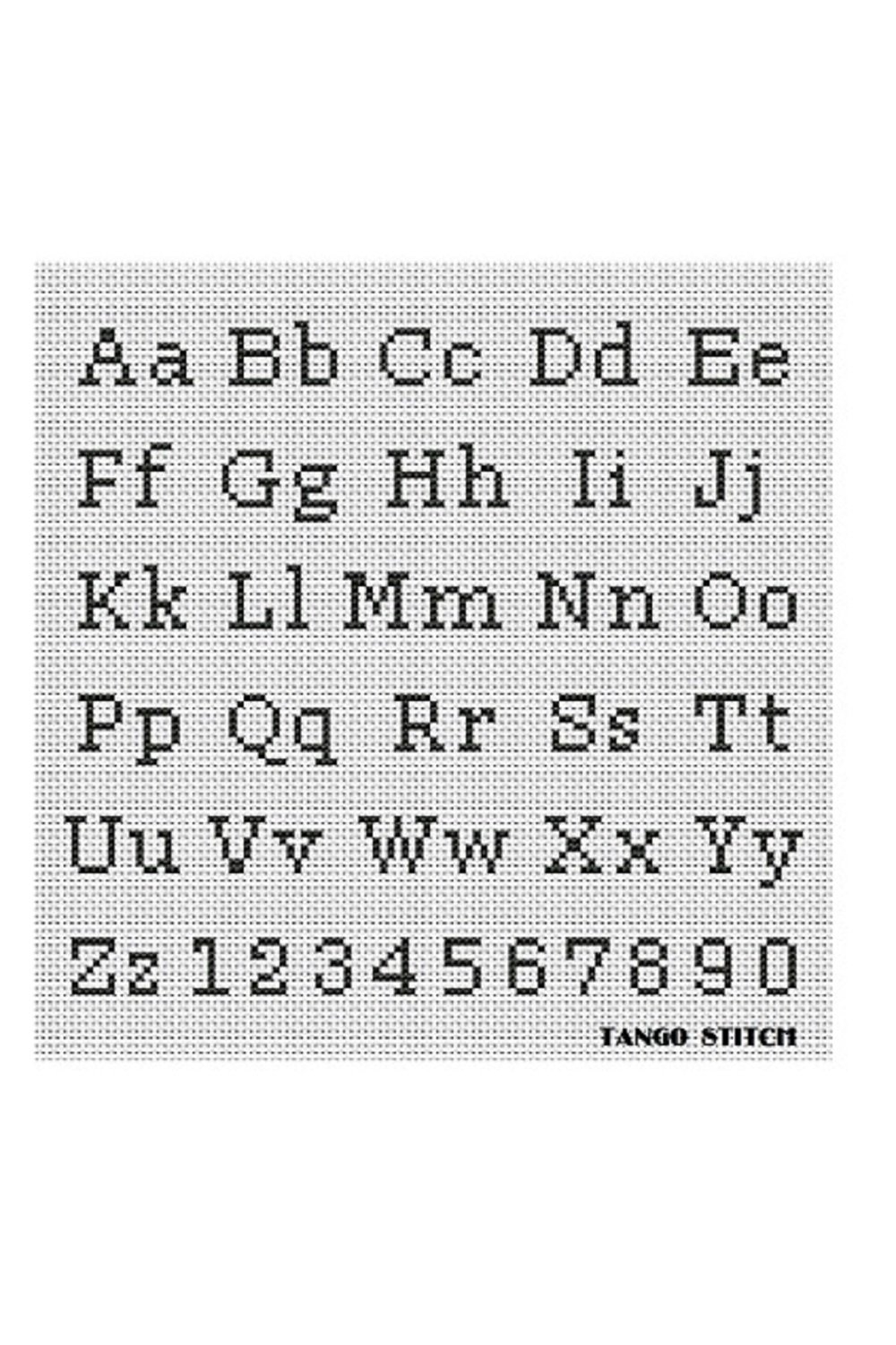 Simple Cross Stitch Alphabet Pattern