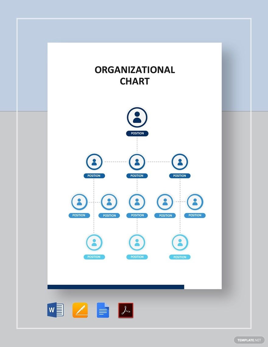 Simple Organizational Chart Template In Google Docs Pages PDF 