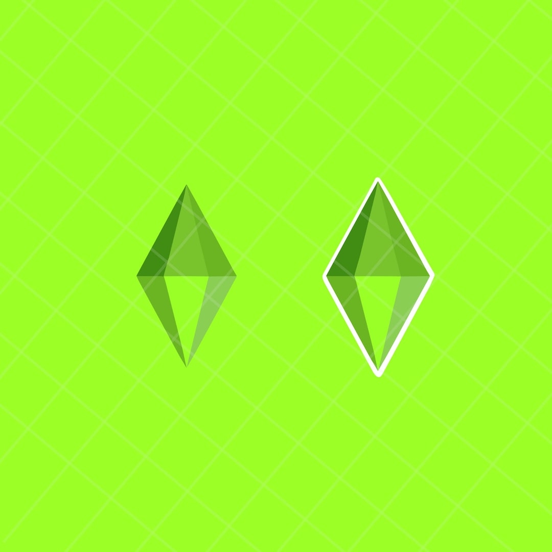 Sims Plumbob PNG Transparent PNG Cute Fun Green Plumbob Downloadable And Printable 300 DPI High Quality Print The Sims Instant Download Etsy