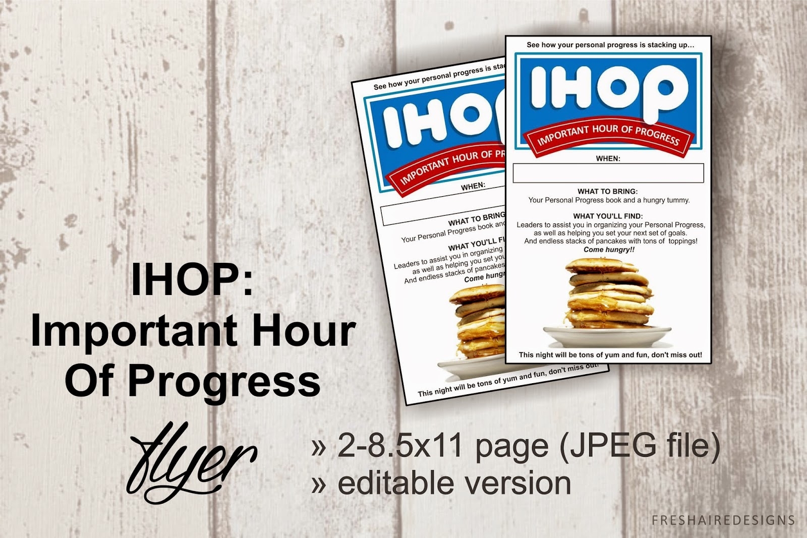 Sisters In Zion Freshaire Designs IHOP Important Hour Of Progress