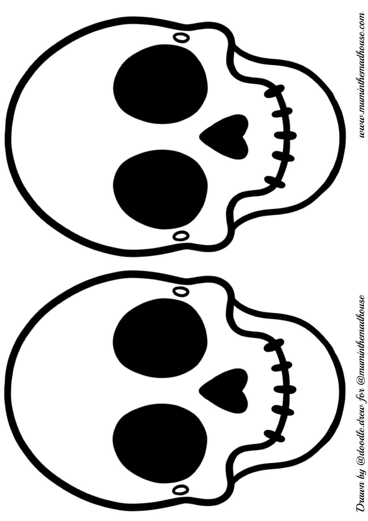 Skeleton Halloween Mask Mum In The Madhouse