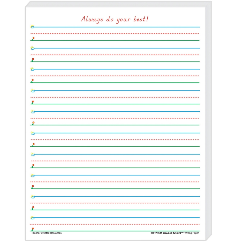Smart Start 1 2 Writing Paper 100 Sheets The School Box Inc Worksheets Library