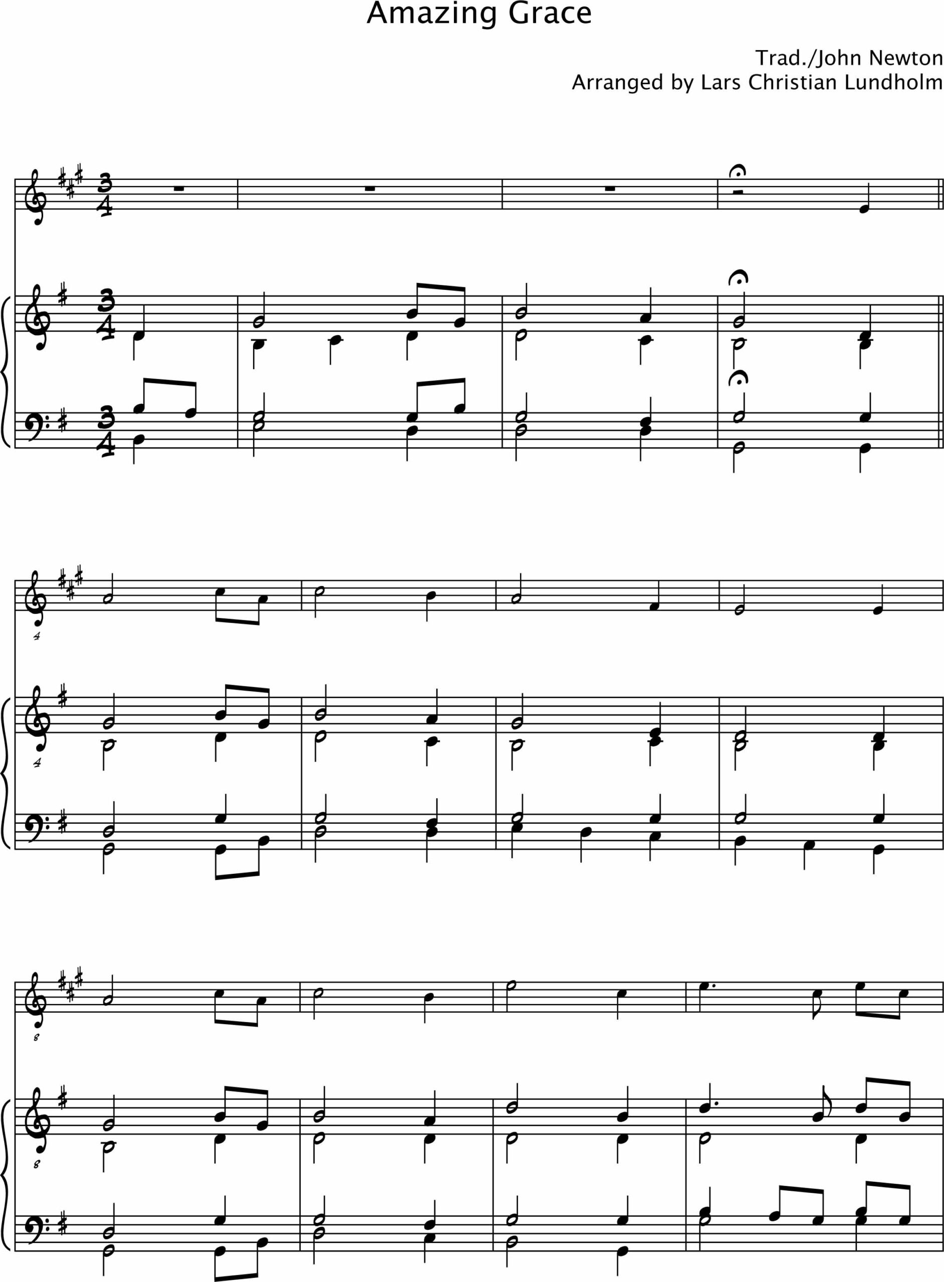 Smashwords Amazing Grace Pure Sheet Music For Piano And Trumpet Worksheets Library