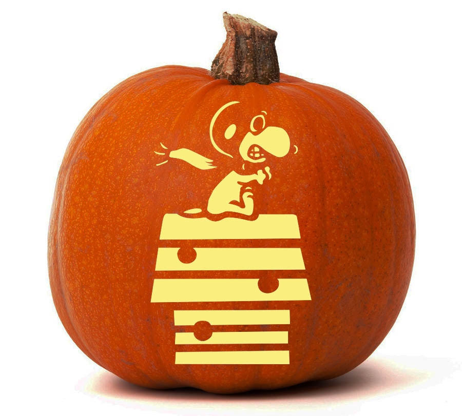 Snoopy Flying Pumpkin Glow