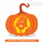 Snoopy Pumpkin Carving Stencil