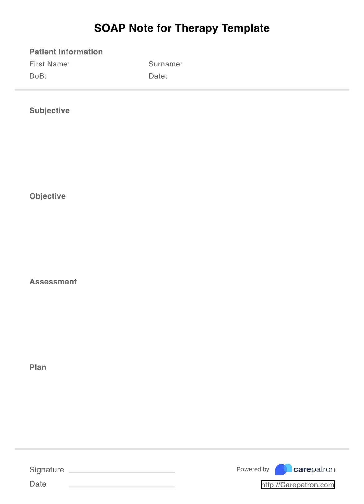 SOAP Notes For Massage Therapy Template U0026 Example Free PDF Download
