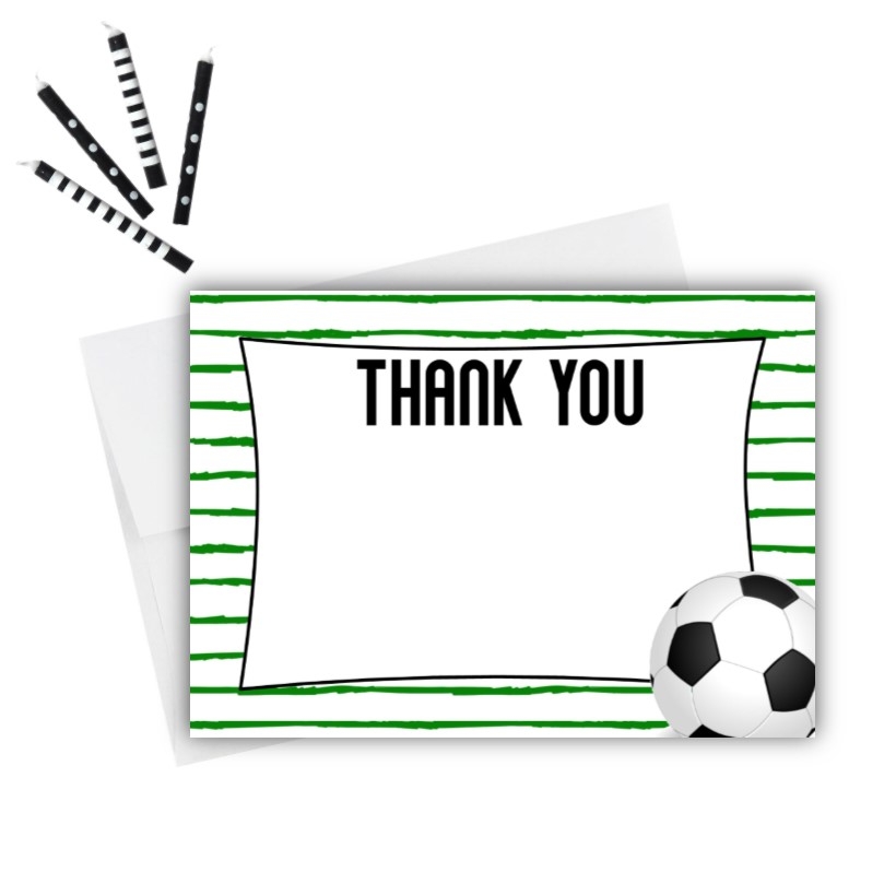 Soccer Thank You Cards Worksheets Library