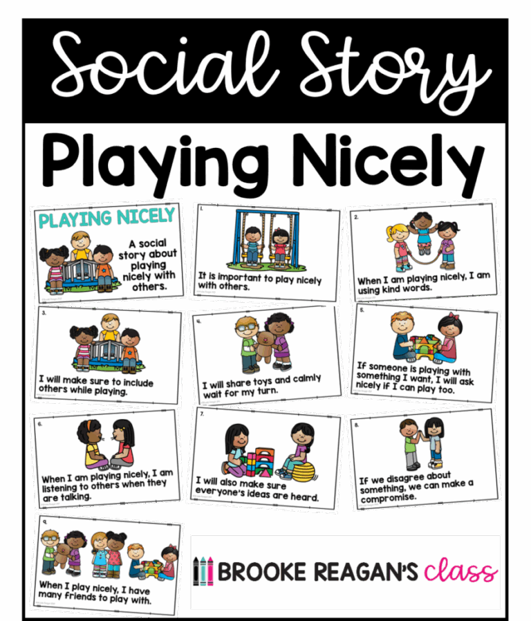 Social Story Playing Nicely Brooke Reagan s Class