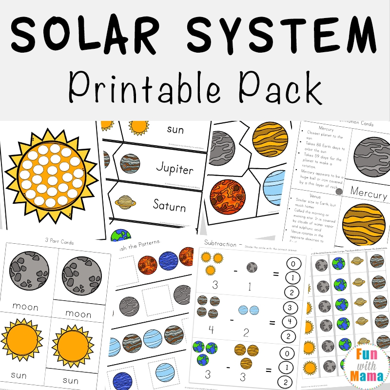 preschool space theme printables preschool space theme printables