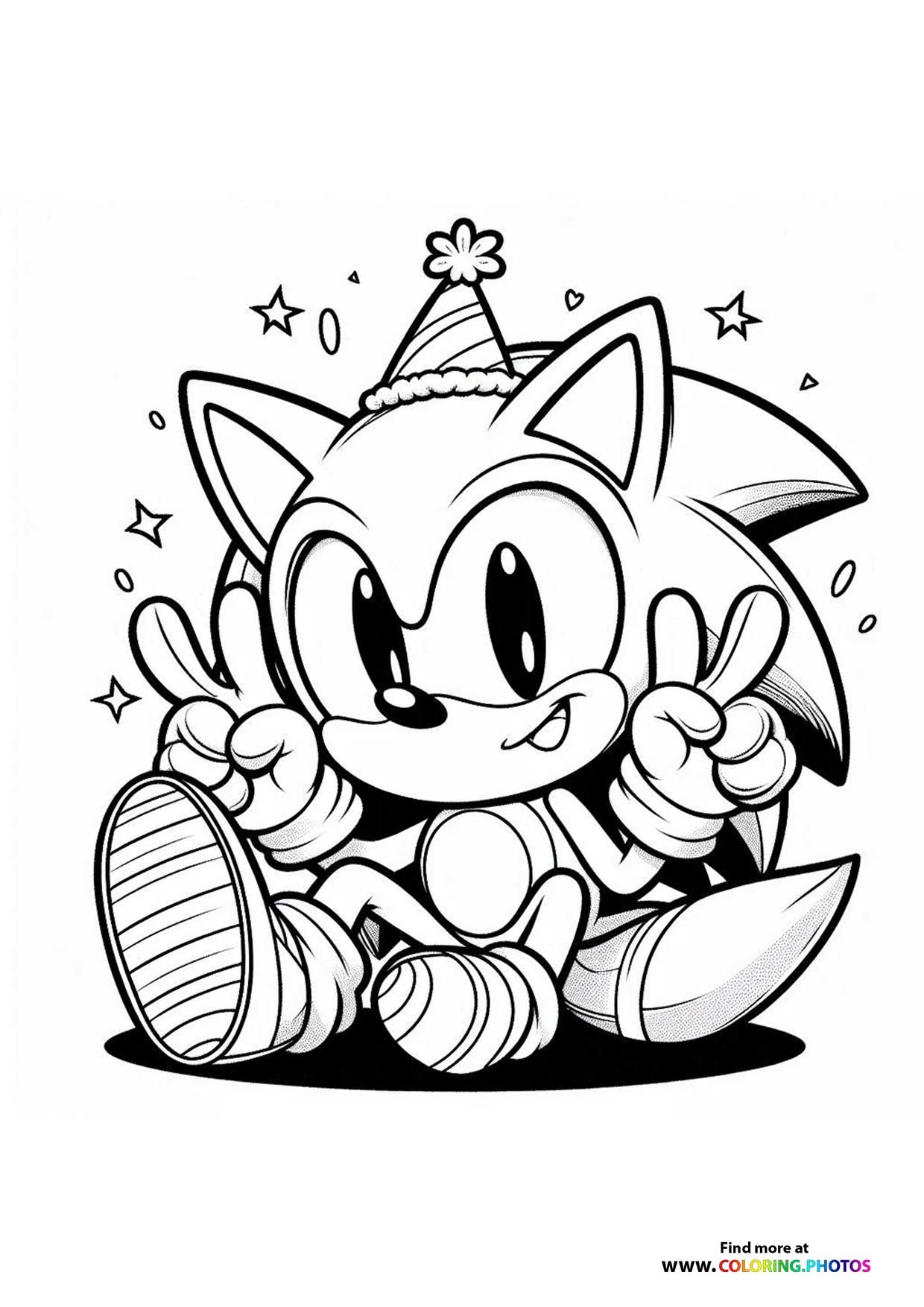 sonic coloring pages printable