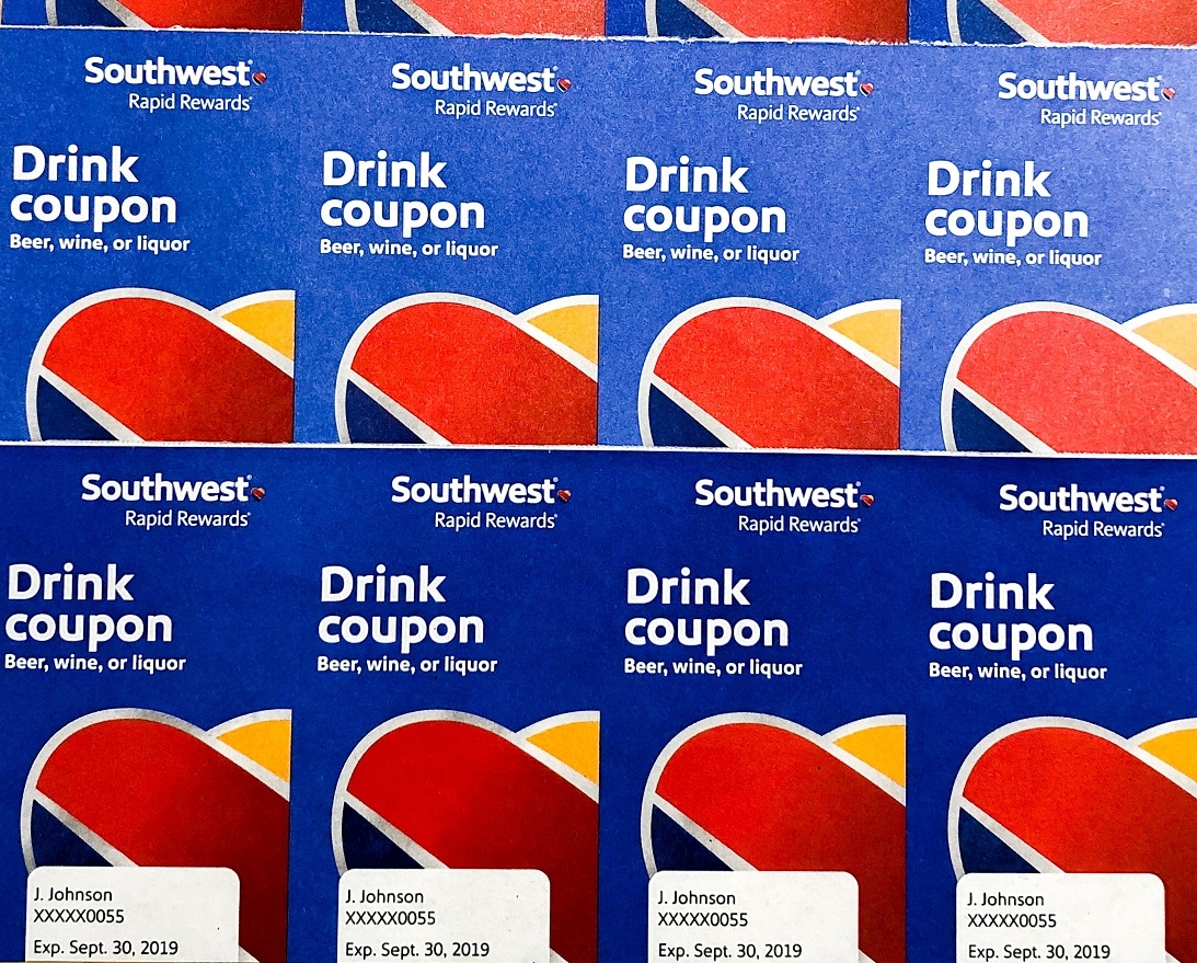 Southwest Drink Coupons These Won t Work Since They Are Expired 