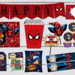 Spiderman Birthday Party Superhero Invitation Set Template Bobotemp