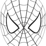 Spiderman Mask Printable Coloring Page For Kids