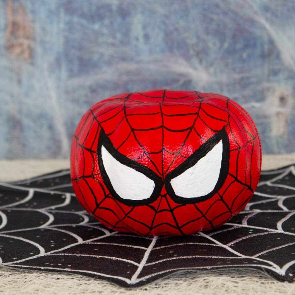 Spiderman Pumpkin No Carve Pumpkin Craft Fun Money Mom