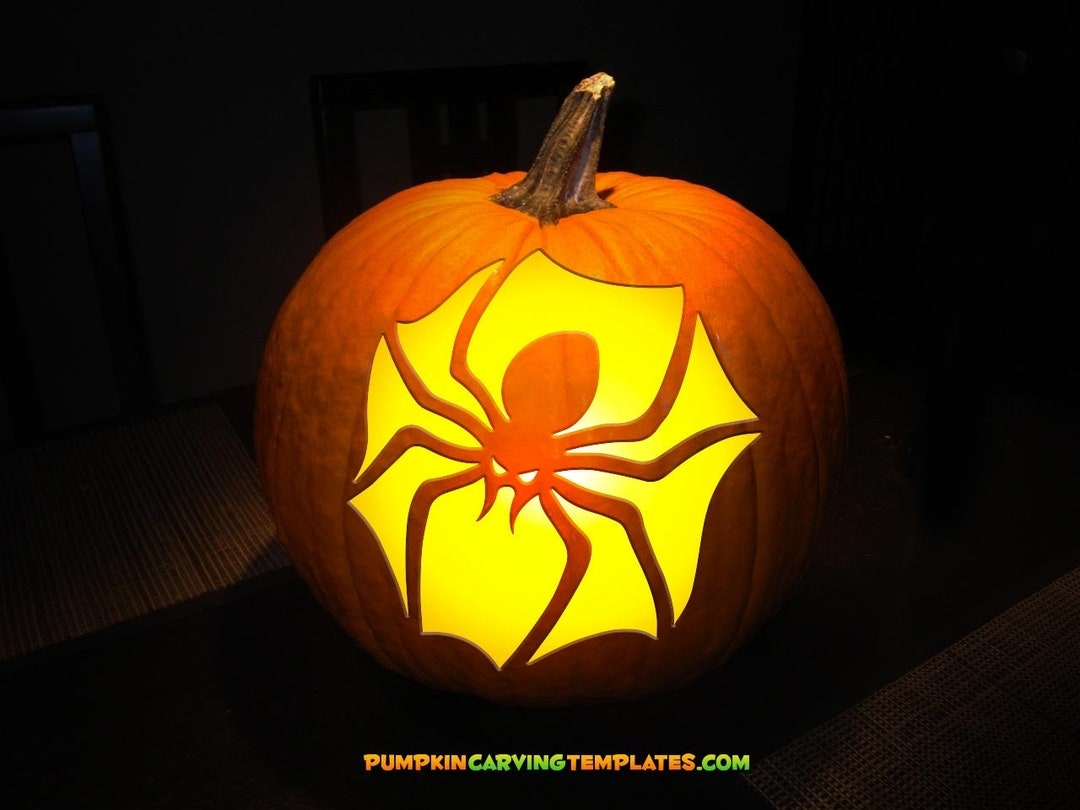 Spiderman Pumpkin Store Carving Idea