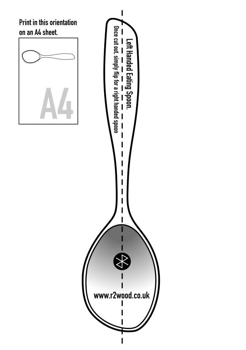Spoon Template R2 Wood