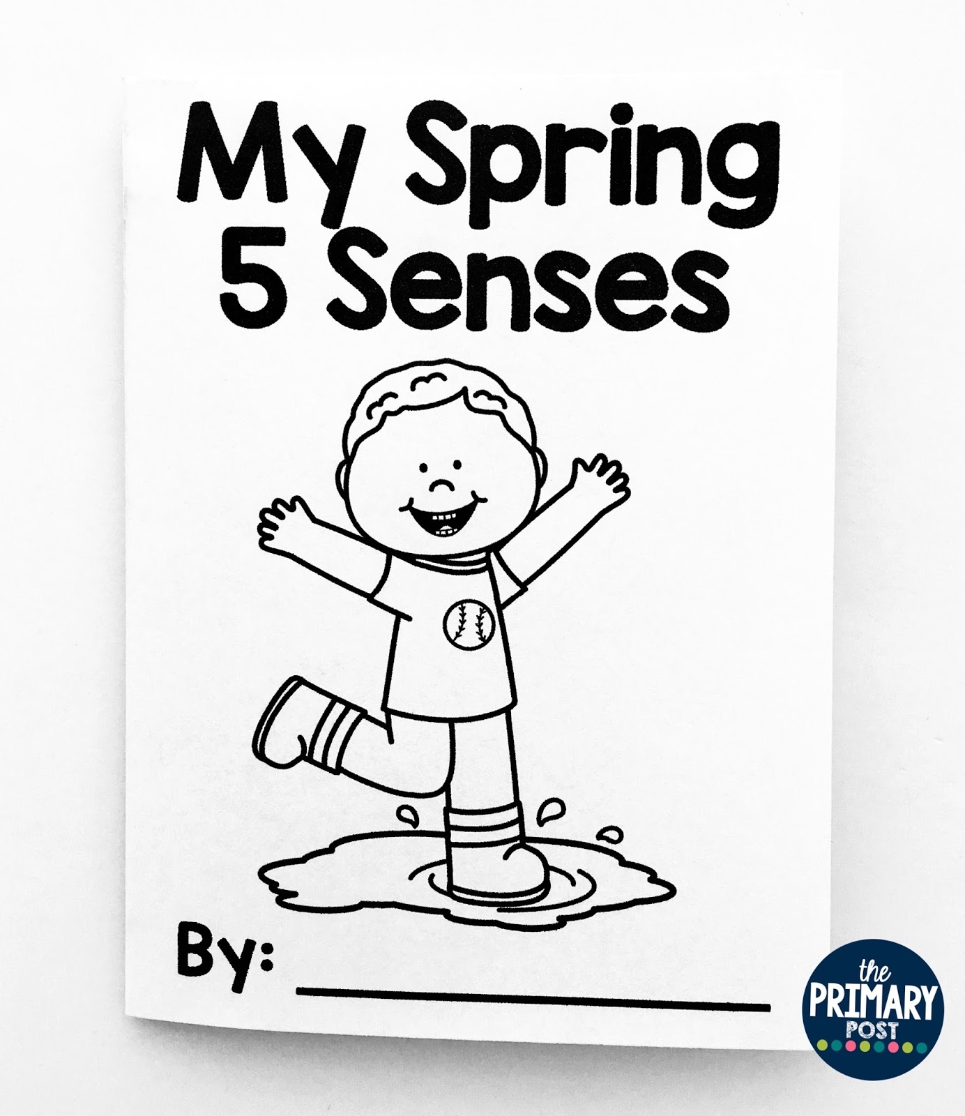 Spring 5 Senses Mini Book FREEBIE The Primary Post