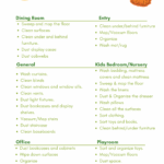 Spring Cleaning Checklist Printable 