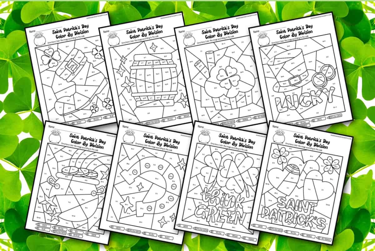 printable division coloring worksheets