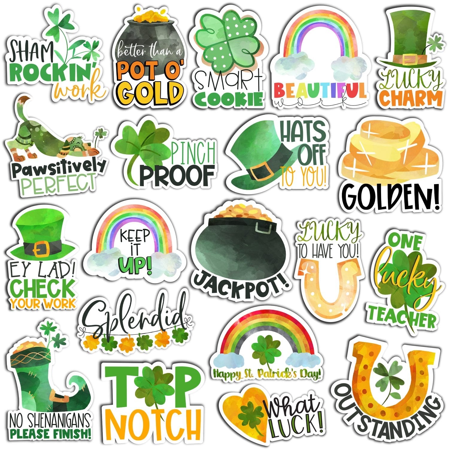 printable planner stickers st patricks