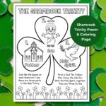 St Patrick s Day Holy Trinity Coloring Page Printable Shamrock 
