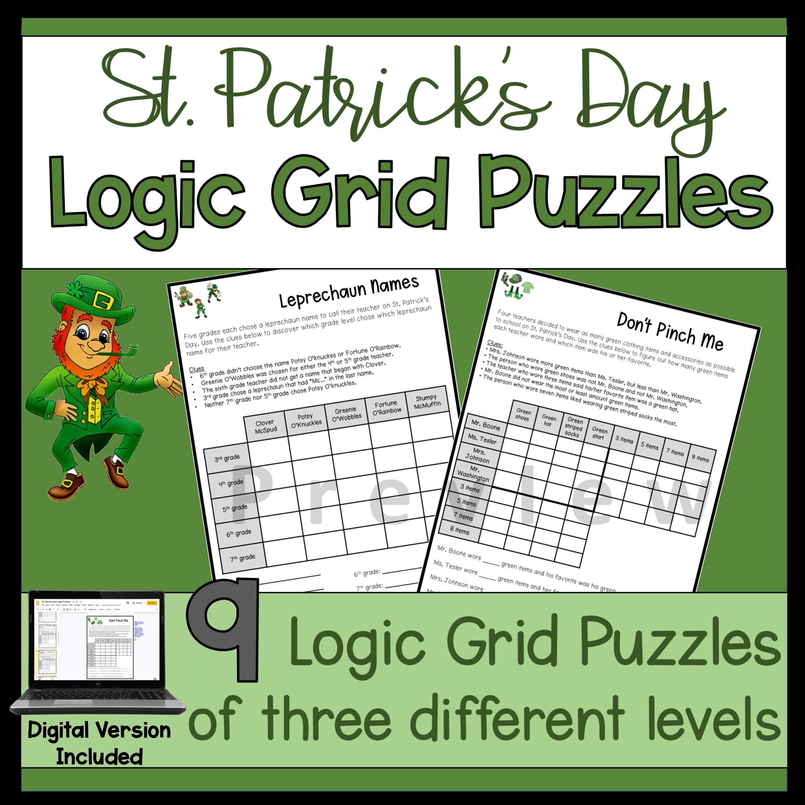 logic grid puzzles printable with answers