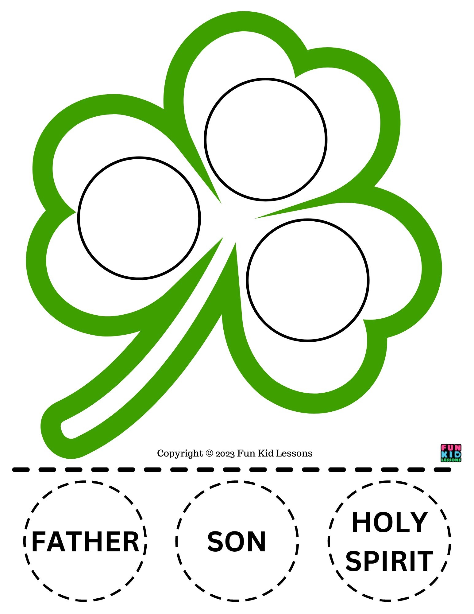 St Patrick s Day Mark 16 15 Shamrock Flip Book And Trinity 