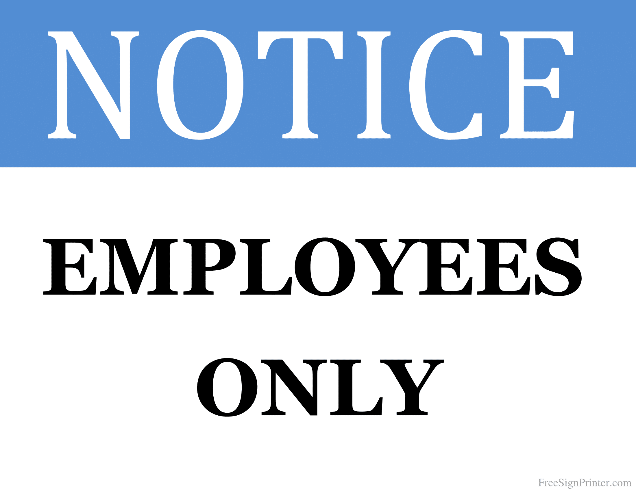 Staff Only Signs Poster Template Staff Only Signs Poster Template