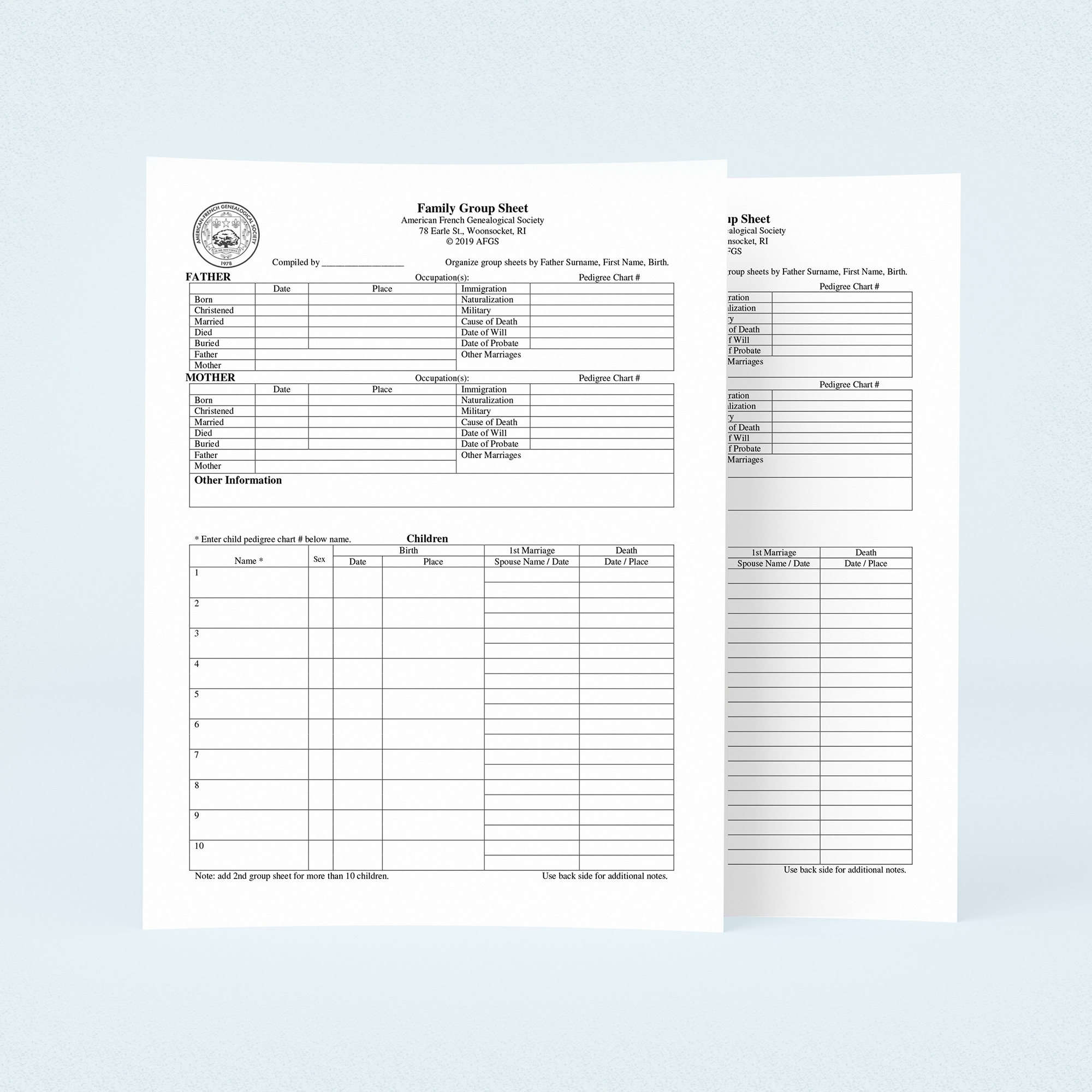 printable family group sheet
