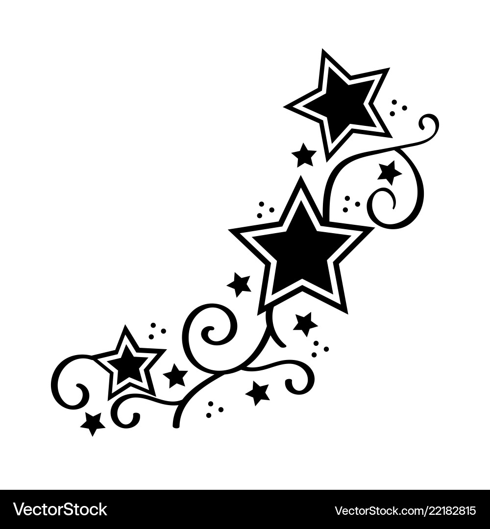 Star Tattoo Template Print Ready Royalty Free Vector Image Star Tattoo Template Print Ready Royalty Free Vector Image