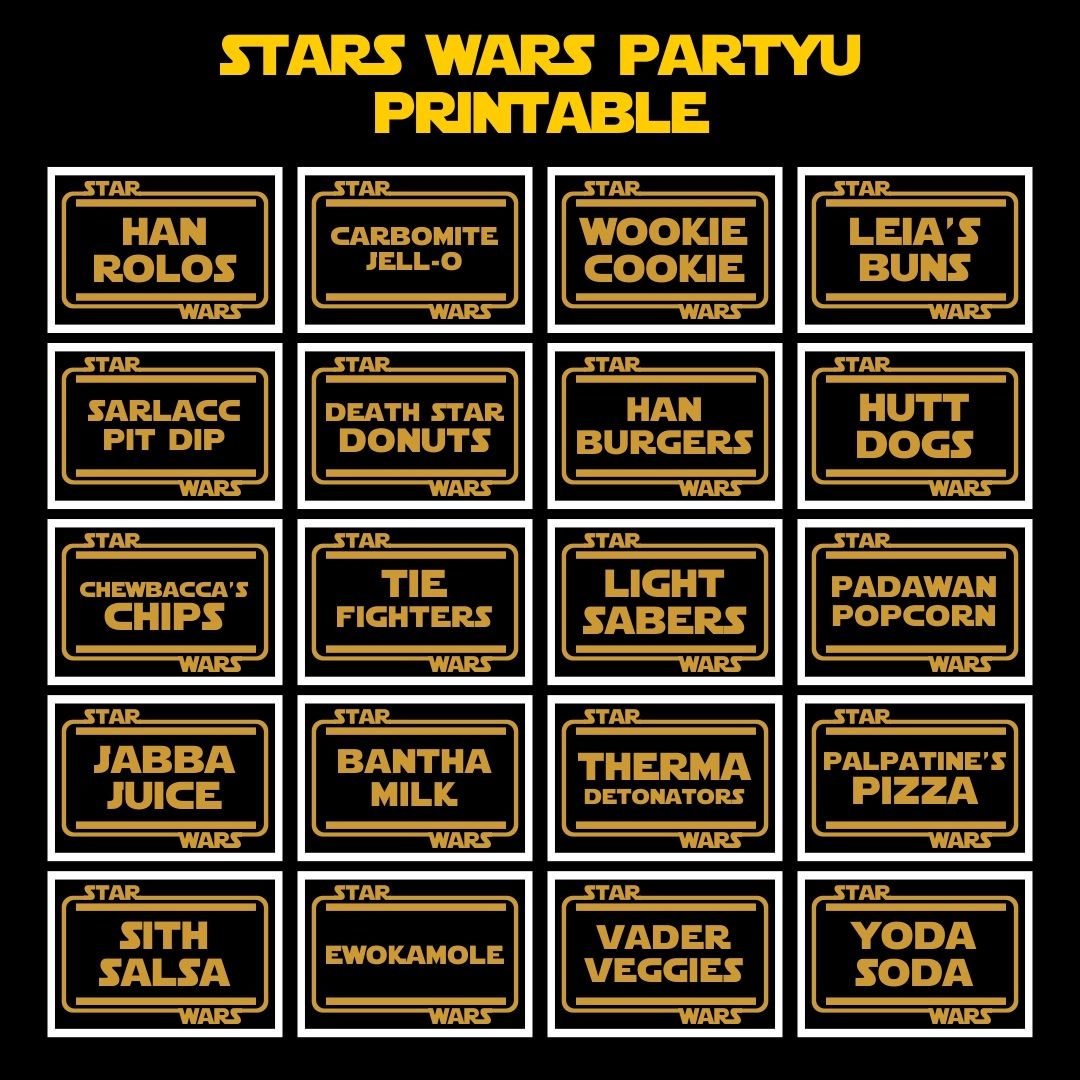 Star Wars Party 10 Free PDF Printables Printablee Star Wars Party 10 Free PDF Printables Printablee
