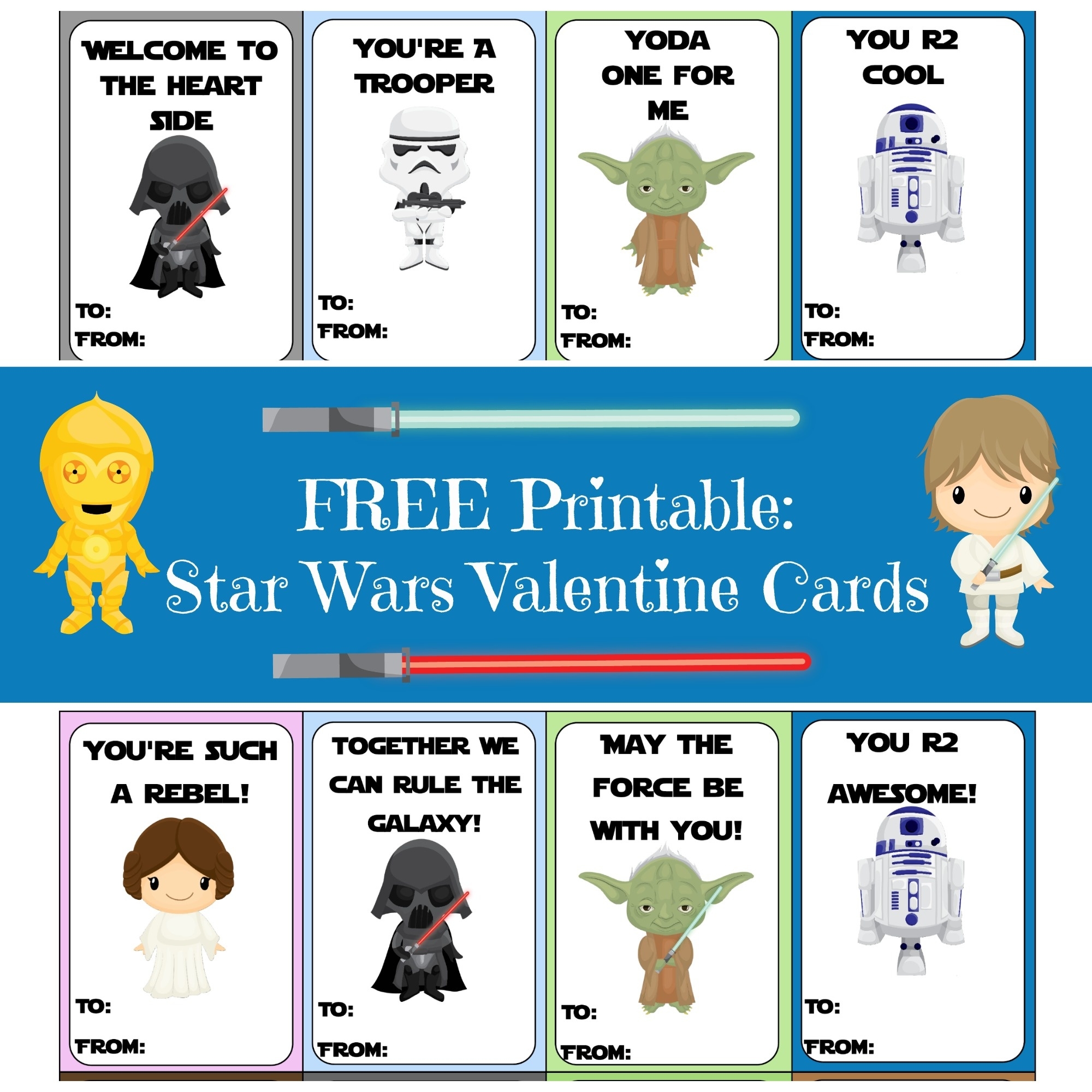Star Wars Valentine Cards As They Grow Up