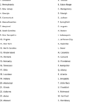 State Capitals Quiz Worksheet WordMint