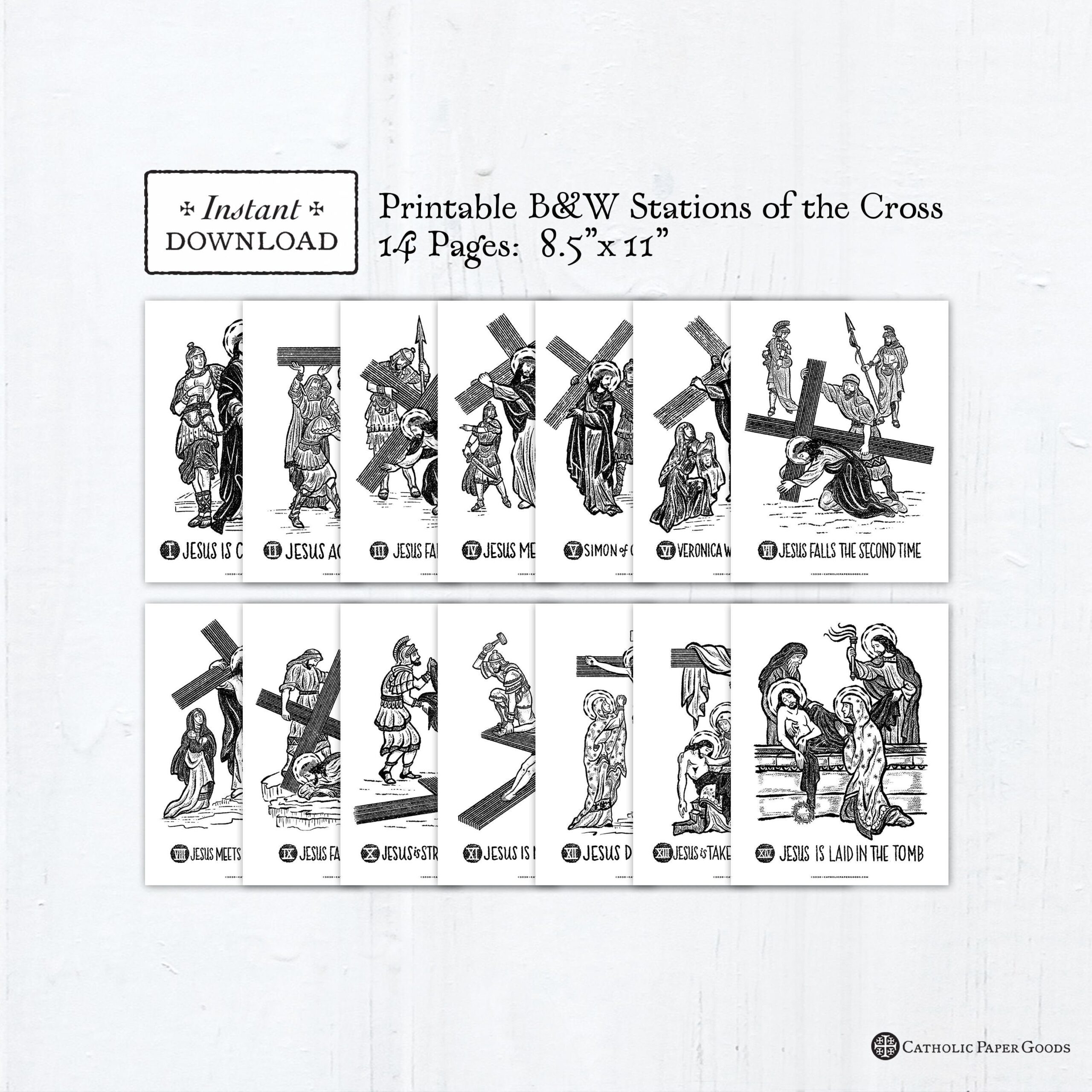 stations of the cross catholic printable