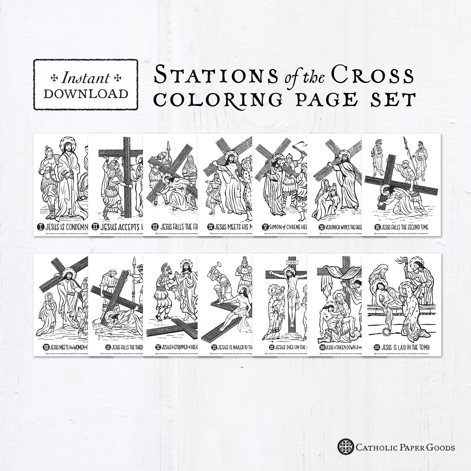 Stations Of The Cross Coloring Pages 14 Catholic Lent Coloring 