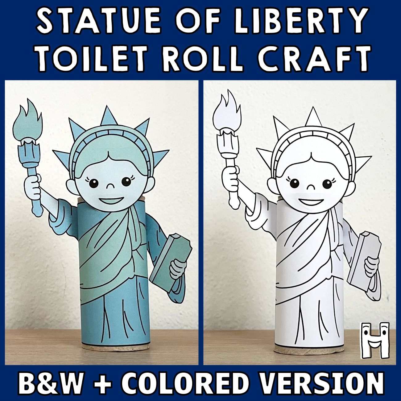 Statue Of Liberty Toilet Paper Craft Printable 4th Of July Coloring Activity Made By Teachers