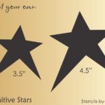 Stencil Primitive Star Annie Template Crafts Cards Scrapbook Country DIY Signs EBay