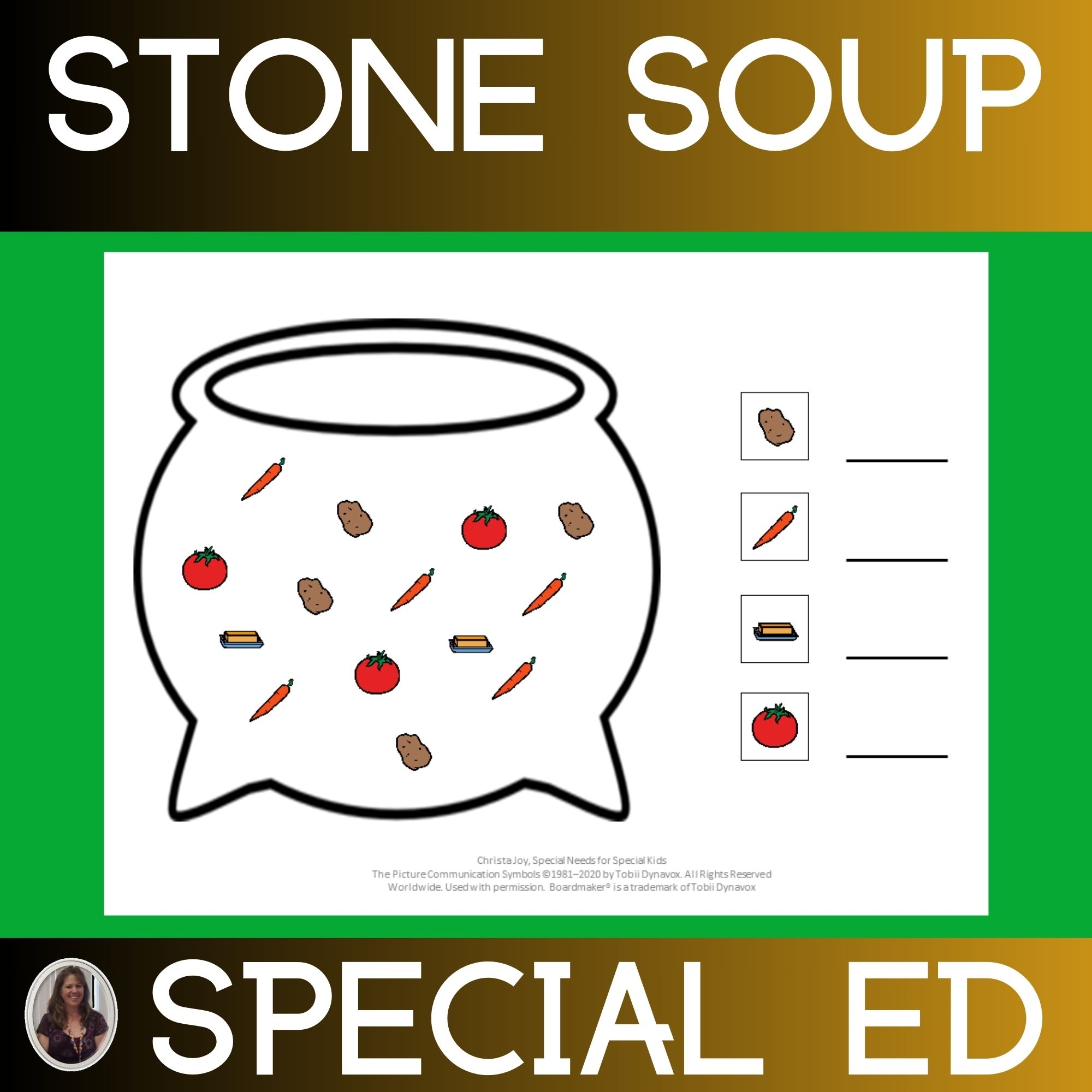 Stone Soup Unit For Special Education PRINT AND DIGITAL 