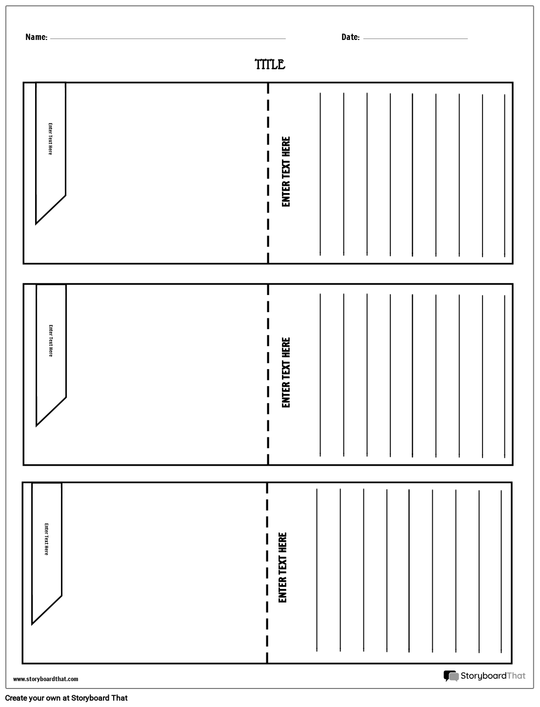 Storyboard That Flashcards Free Customizable Templates