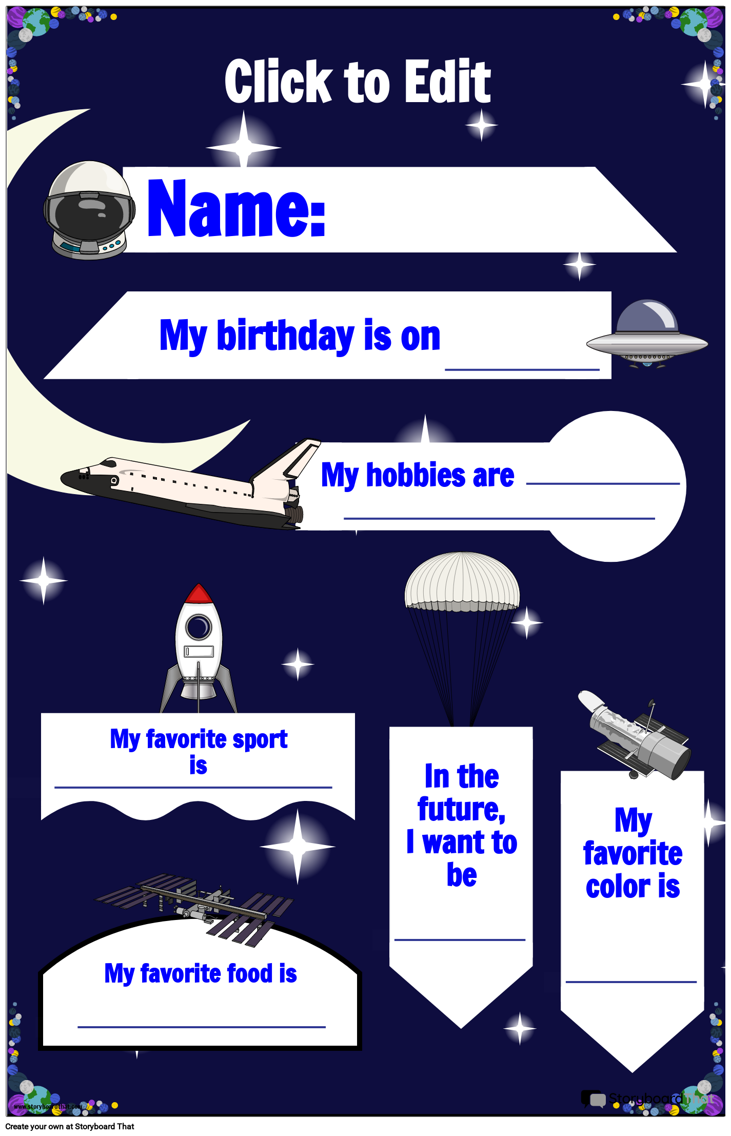 star of the week poster printable