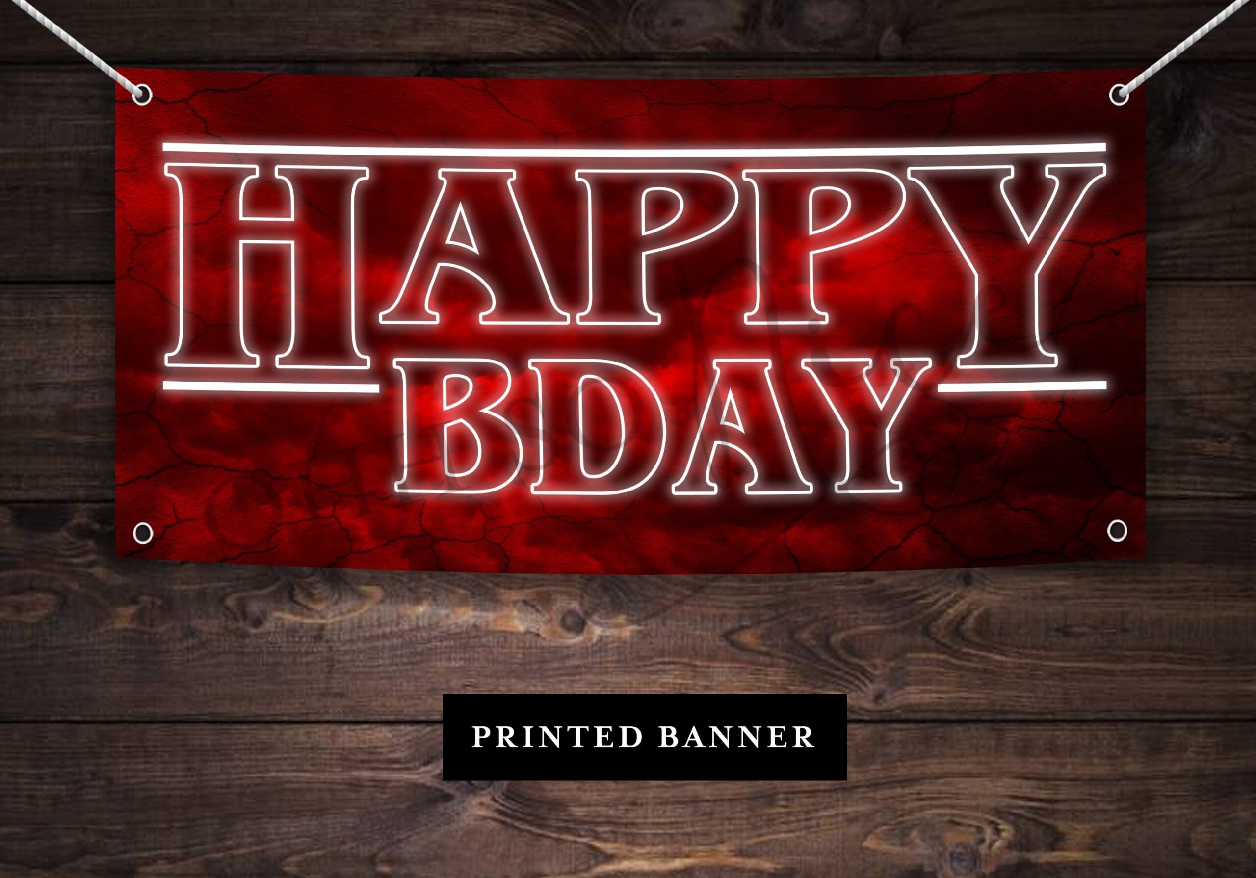 Stranger Banner Etsy
